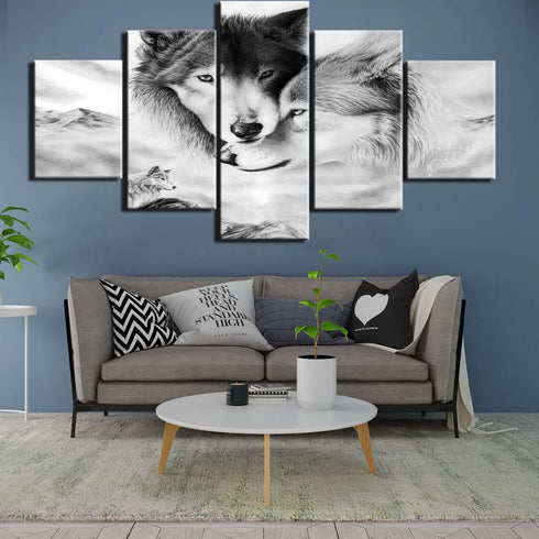 Tableau Loup Animal